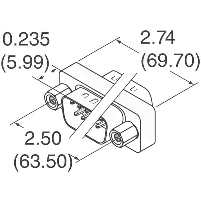 320X12549X Conec  D-Sub D-Shaped Connector Adapters